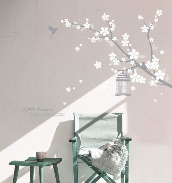 Cherry Blossom Grey White PearlWhite